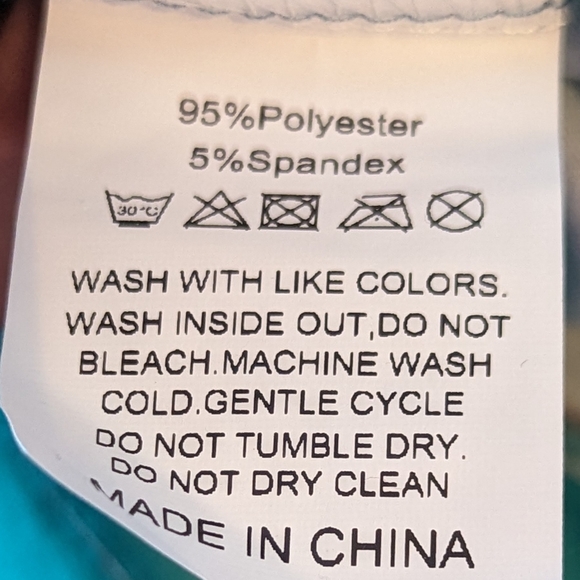 New Turquoise Green Faux Fringe Look Tee - Picture 8 of 15